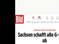 Bild zum Artikel: Radikale Lockerungen - Sachsen schafft die Maskenpflicht fast komplett ab