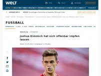 Bild zum Artikel: Joshua Kimmich soll endlich geimpft sein
