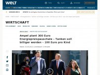 Bild zum Artikel: Ampel plant 300 Euro Energiepreispauschale – Absenkung der Energiesteuer – Günstiges Ticket für ÖPNV