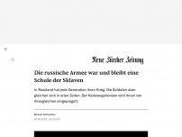 Bild zum Artikel: Die russische Armee war und bleibt eine Schule der Sklaven