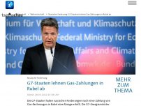 Bild zum Artikel: G7-Staaten lehnen Putins Forderung nach Zahlung in Rubel für Energielieferungen ab