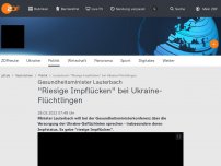 Bild zum Artikel: 'Riesige Impflücken' bei Ukraine-Flüchtlingen