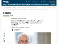 Bild zum Artikel: Kubicki kritisiert Lauterbach – „Einen Einstieg ins Impf-Abo kann niemand wollen“