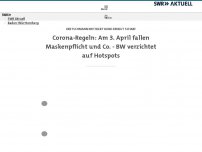 Bild zum Artikel: Corona-Regeln: Am 3. April fallen Maskenpflicht und Co. - Baden-Württemberg verzichtet auf Hotspots