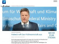 Bild zum Artikel: Bundesregierung ruft Frühwarnstufe des Notfallplans Gas aus