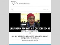 Bild zum Artikel: „Seid ihr verrückt?“ Geflüchtete Ukrainerin rechnet mit Querdenken-Demo ab