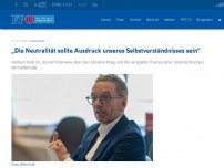 Bild zum Artikel: „Die Neutralität sollte Ausdruck unseres Selbstverständnisses sein“