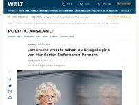 Bild zum Artikel: Lambrecht wusste schon zu Kriegsbeginn von Hunderten lieferbaren Panzern