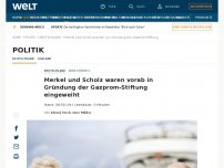 Bild zum Artikel: Merkel und Scholz waren vorab in Gründung der Gazprom-Stiftung eingeweiht