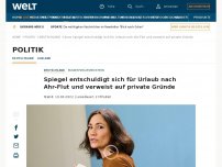 Bild zum Artikel: Spiegel entschuldigt sich für Urlaub nach Ahr-Flut und verweist auf private Gründe
