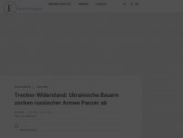 Bild zum Artikel: Trecker-Widerstand: Ukrainische Bauern zocken russischer Armee Panzer ab