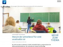 Bild zum Artikel: Warum der Lehrerberuf für viele unattraktiv ist