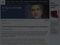 Bild zum Artikel: Ist der Präsident des Bundesverfassungsgerichtes befangen?