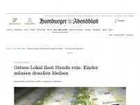 Bild zum Artikel: 'Schipperhus': Ostsee-Restaurant will keine Kinder unter zwölf als Gäste