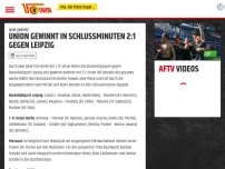 Bild zum Artikel: Union gewinnt in Schlussminuten 2:1 gegen Leipzig