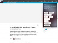 Bild zum Artikel: 9-Euro-Ticket: Die wichtigsten Fragen und Antworten