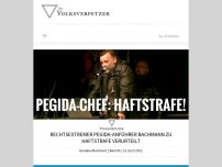 Bild zum Artikel: Rechtsextremer Pegida-Anführer Bachmann zu Haftstrafe verurteilt