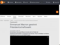 Bild zum Artikel: Emmanuel Macron gewinnt Präsidentschaftswahl