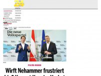 Bild zum Artikel: Wirft Nehammer frustriert hin? Kommt Kurz im Herbst zurück?