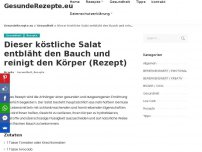 Bild zum Artikel: Dieser köstliche Salat entbläht den Bauch und reinigt den Körper (Rezept)