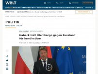 Bild zum Artikel: Habeck erwartet Unabhängigkeit von russischem Öl in wenigen Tagen