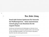 Bild zum Artikel: Bund sieht keinen Spielraum für Notrecht bei Waffenexporten – beim umstrittenen Gesuch ging es um Munition für die Gepard-Panzer