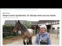 Bild zum Artikel: Pferd statt Auto: Mittelhessin reitet wegen hoher Spritkosten zur Arbeit