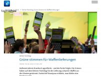 Bild zum Artikel: Grüne stimmen für Waffenlieferungen an die Ukraine