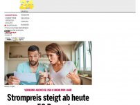 Bild zum Artikel: Strompreis steigt ab heute um 50 Prozent