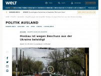 Bild zum Artikel: Moskau ist wegen Beschuss aus der Ukraine beleidigt