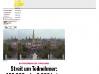 Bild zum Artikel: Streit um Teilnehmer: 100.000 oder 2.000 beim Mai-Aufmarsch?