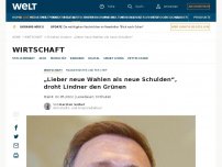 Bild zum Artikel: „Lieber neue Wahlen als neue Schulden“, droht Lindner den Grünen