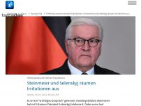 Bild zum Artikel: Annäherung: Steinmeier telefoniert mit Selenskyj