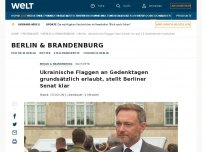 Bild zum Artikel: Berlin verbietet ukrainische Flagge - Melnyk empört