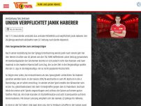 Bild zum Artikel: Union verpflichtet Janik Haberer