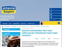 Bild zum Artikel: Gericht entscheidet: Darf man während der Arbeitszeit nicht mehr rauchen?