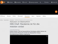 Bild zum Artikel: KBV-Chef: Pandemie ist für die meisten vorbei