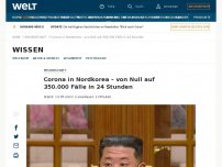 Bild zum Artikel: Corona in Nordkorea – von Null auf 350.000 Fälle in 24 Stunden