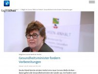 Bild zum Artikel: Gesundheitsminister fordern Corona-Masterplan für den Herbst