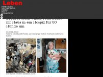 Bild zum Artikel: „Großes Herz“: Eine Frau baute ihr Haus in ein Hospiz für 80 Hunde um