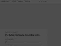 Bild zum Artikel: Eintracht Frankfurt: Wie Peter Feldmann den Pokal holte