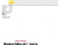 Bild zum Artikel: Masken fallen ab 1. Juni in allen Geschäften und Öffis