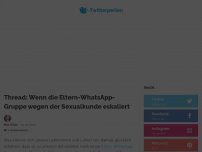 Bild zum Artikel: Thread: Wenn die Eltern-WhatsApp-Gruppe wegen der Sexualkunde eskaliert