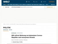 Bild zum Artikel: SEK stürmt Wohnung von bekanntem Corona-Skeptiker nach anonymem Hinweis