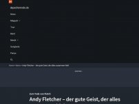 Bild zum Artikel: Andy Fletcher – der gute Geist, der alles zusammen hielt