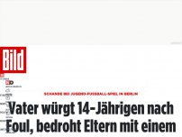 Bild zum Artikel: Bei Jugend-Fußballspiel - Vater würgt 14-Jährigen nach Foul