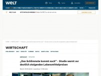 Bild zum Artikel: „Das Schlimmste kommt noch“ – Studie warnt vor deutlich steigenden Lebensmittelpreisen