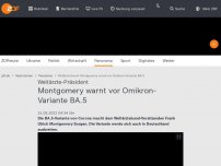 Bild zum Artikel: Montgomery warnt vor Omikron-Variante BA.5