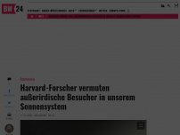 Bild zum Artikel: Harvard-Forscher vermuten außerirdische Besucher in unserem Sonnensystem