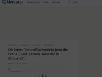 Bild zum Artikel: Die letzte Transall schmückt jetzt die Franz-Josef-Strauß-Kaserne in Altenstadt